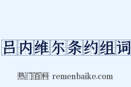 吕内维尔条约组词是什么意思的图片